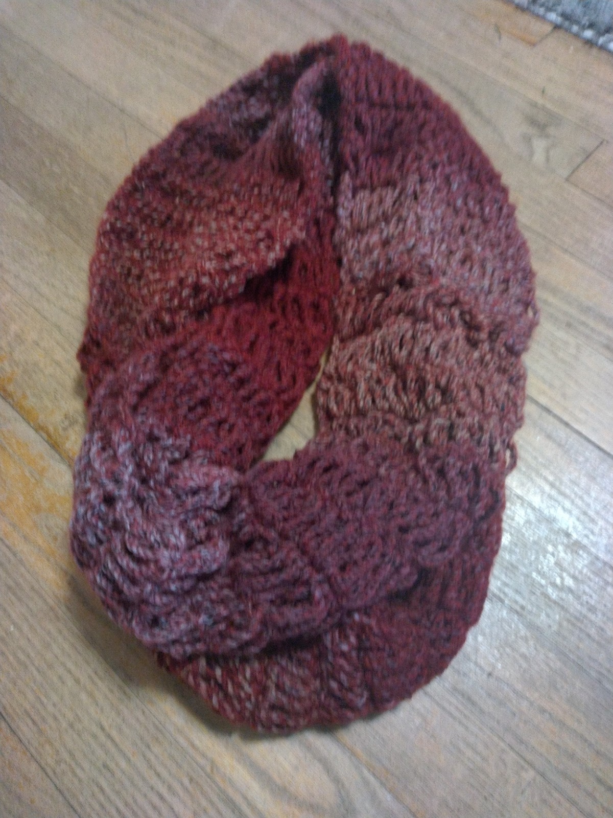 Crochet infinity scarf