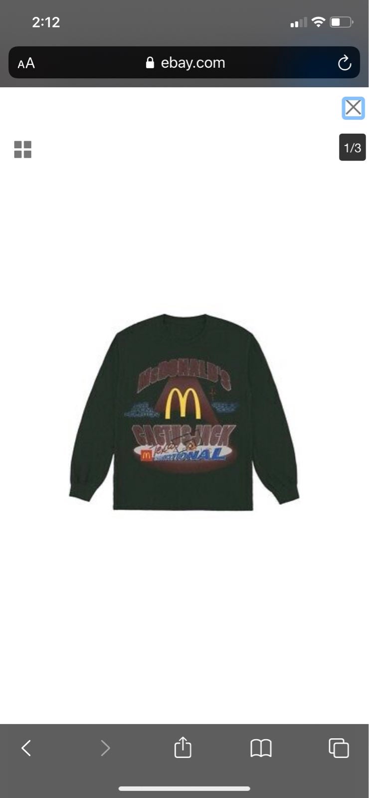 TRAVIS SCOTT x mcdonalds EXCLUSIVE