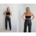 1980's Bagatelle Tapered Leather Pants // Size Small to Medium // 29 to 30