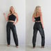 1980's Bagatelle Tapered Leather Pants // Size Small to Medium // 29 to 30
