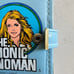 Vintage Bionic Women girls blue Clutch Wallet Unused New Rare