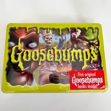 Goosebumps books in metal box SEALED 25th anniversary