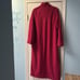 L.L.Bean Long Zip-Up Fleece Cozy Deep Pink Front Two Pockets Robe Womens Size M