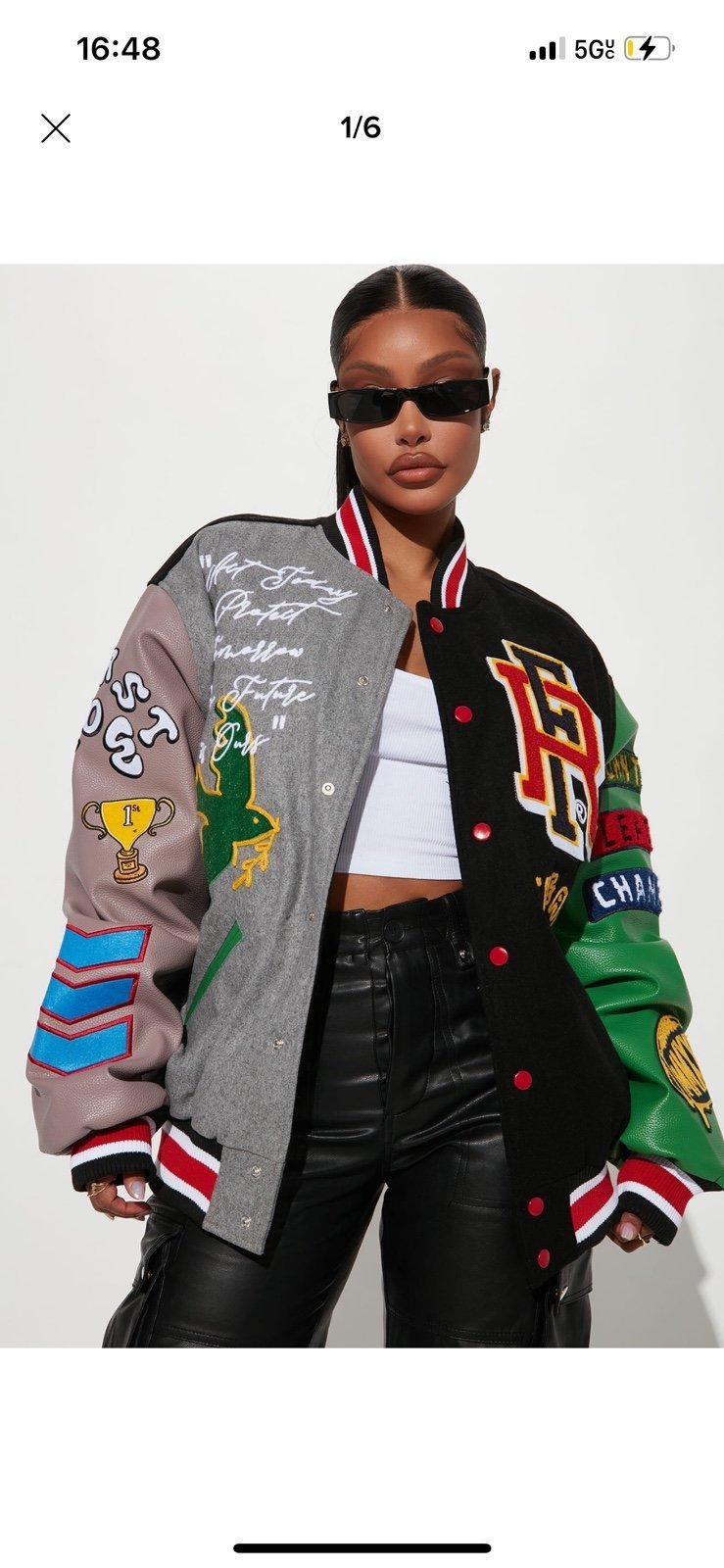 Fashion nova varsity jacket