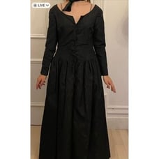 Black Vintage Dress Gothic/Renassance Medium may fit large