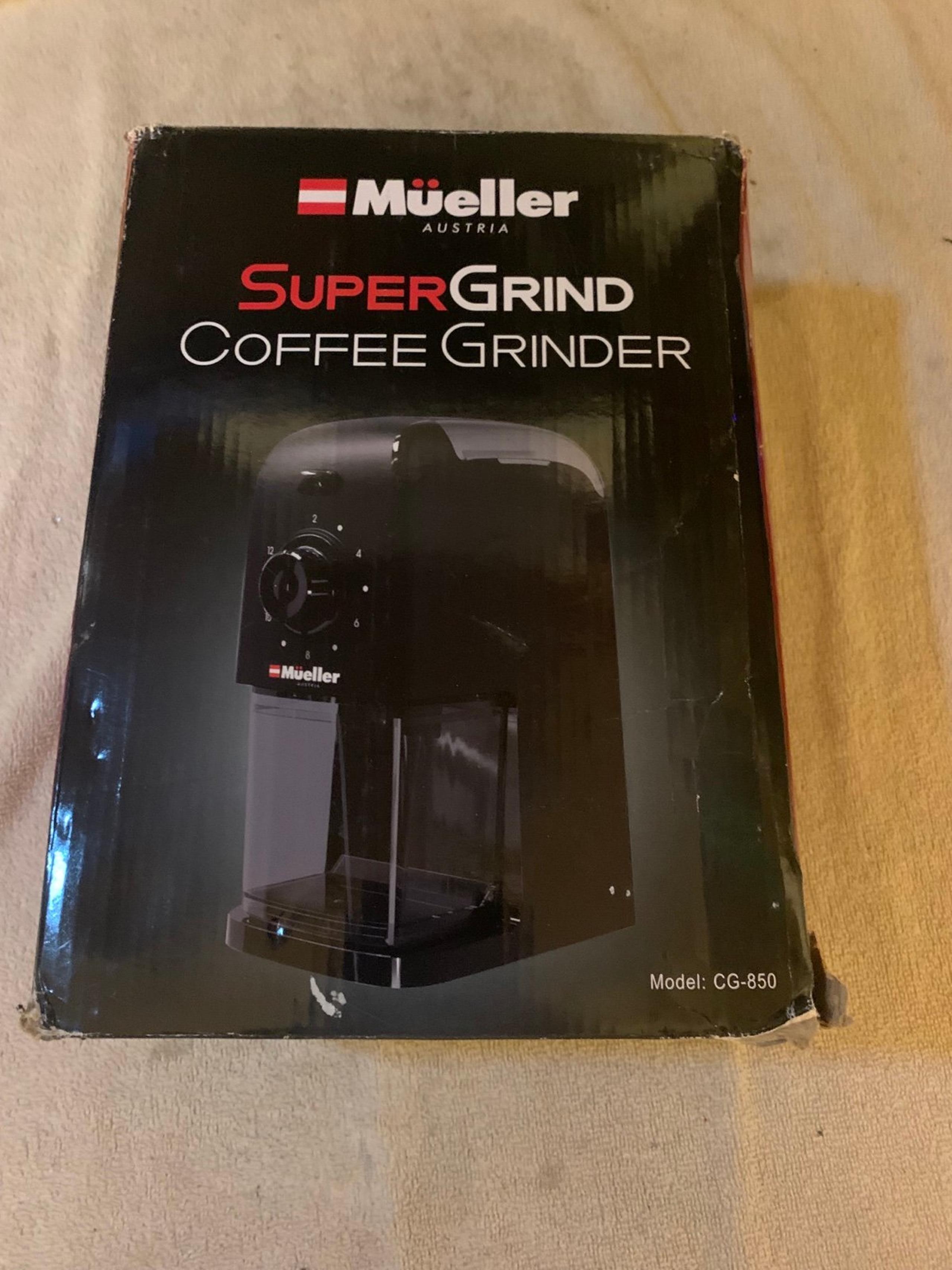 Mueller SuperGrind Coffee Grinder Model: CG-850, BRAND NEW  Check, Photos