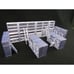 19pc Book Shelves Library Set Scatter Terrain Scenery 3D Printed Mini Miniature