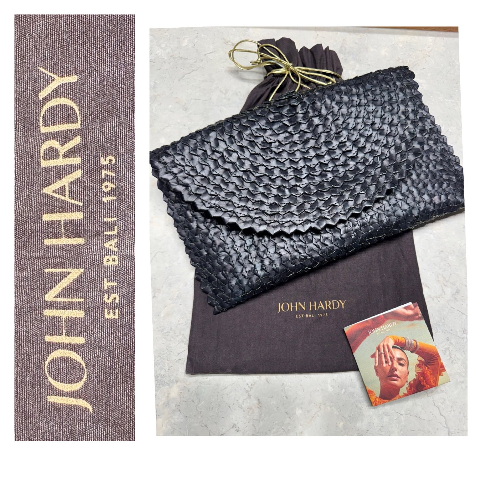 NWOT John Hardy Palm Leaf Clutch