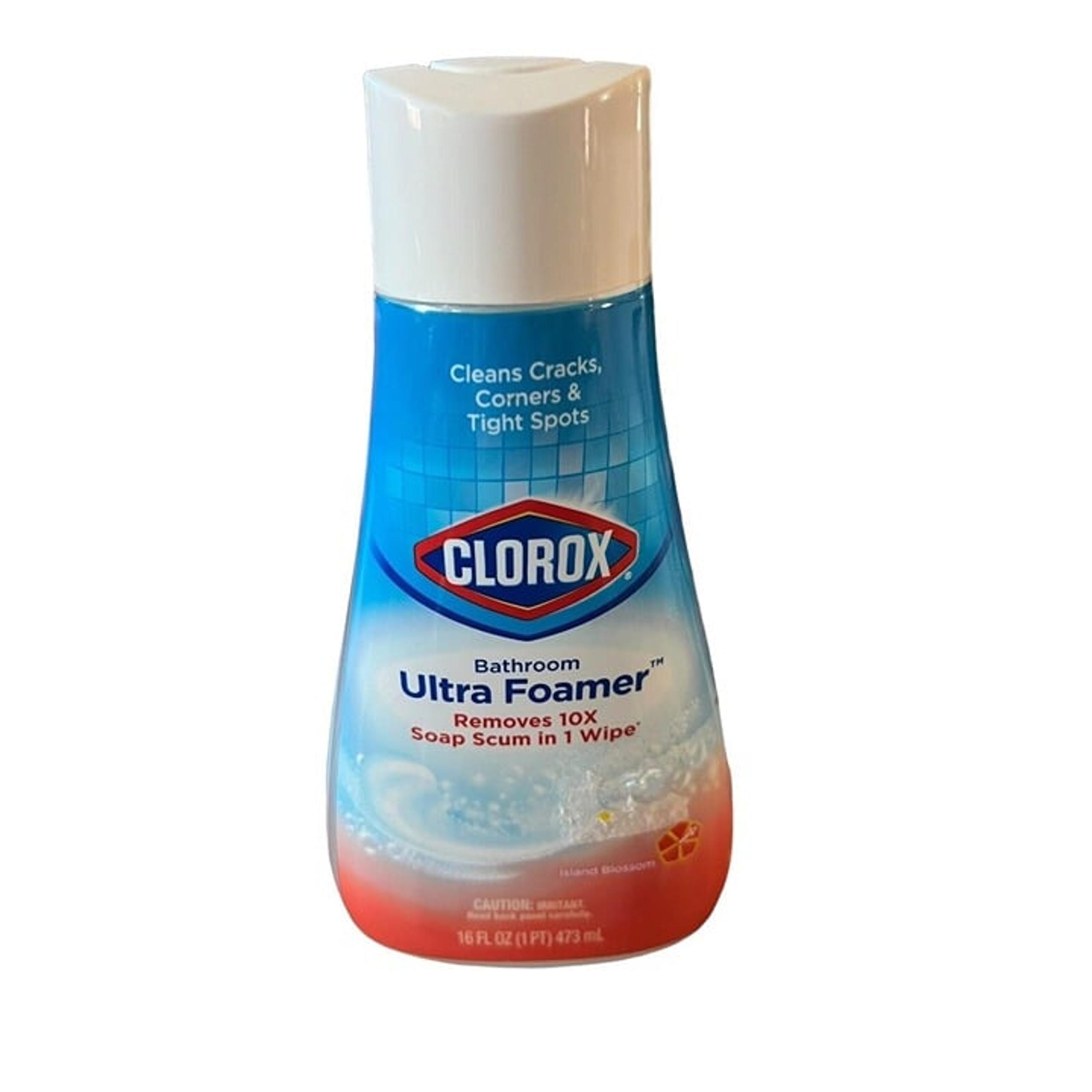 Clorox Bathroom Ultra Foamer,  Island Blossom 16 Fl Oz Removes Soap Scum 10x