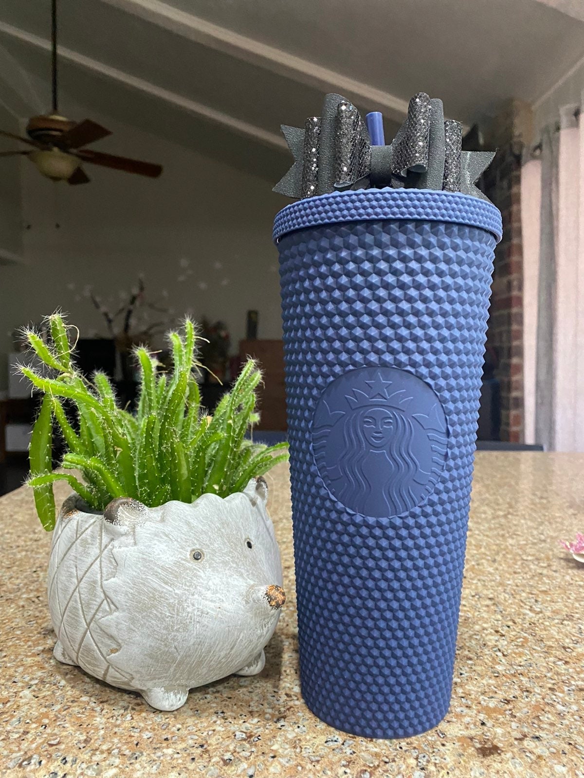 Starbucks Navy Blue Matte Studded Tumbler