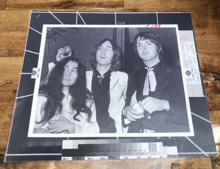 * Rare * Vintage Original Editing Photo for the Book The Lives of John Lennon