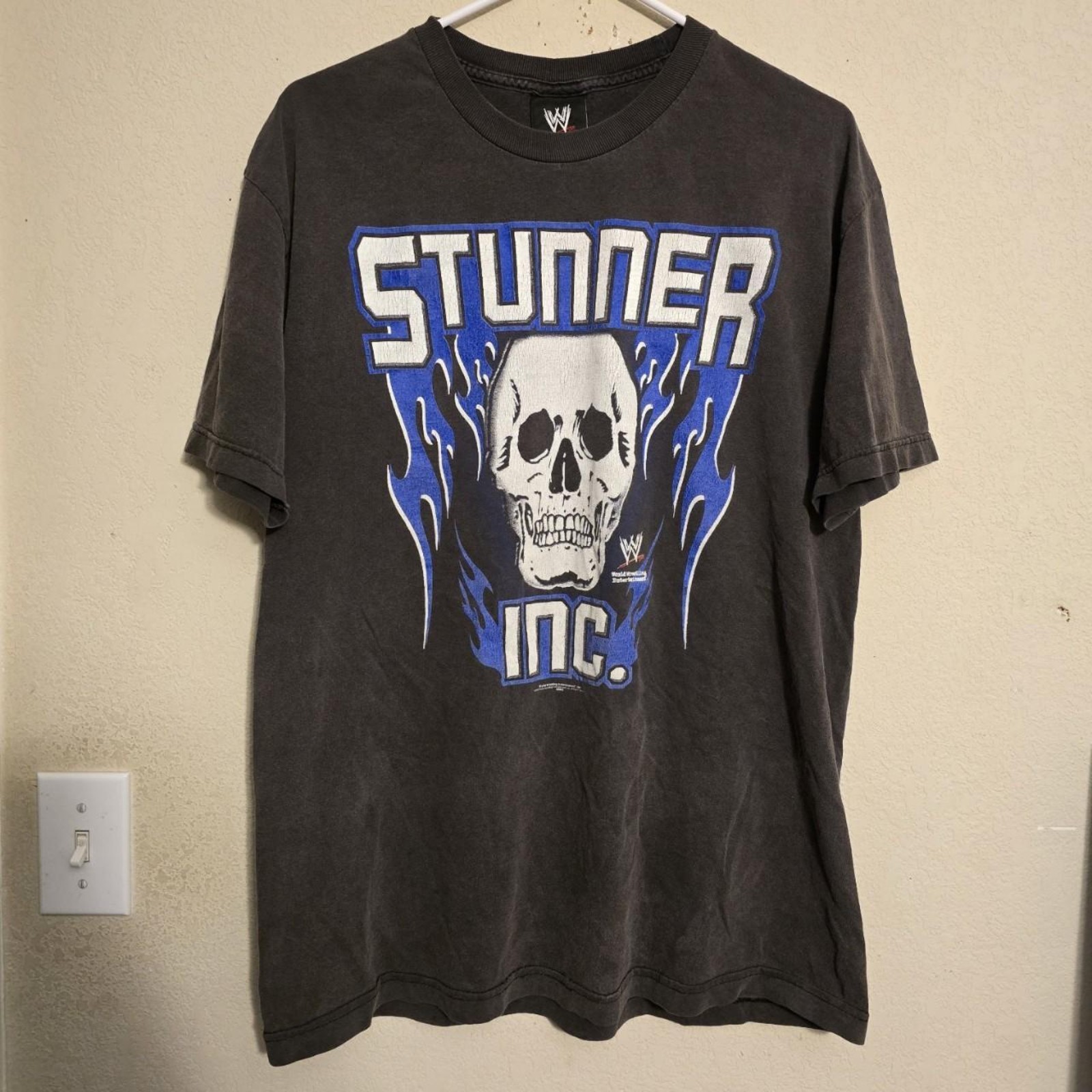 Vintage 2002 WWE Stone Cold Steve Austin 3:16 Stunner Skull Tee Large