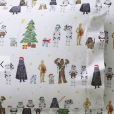 Pottery Barn Teen Star Wars Holiday Pillow Case Christmas Death Vader Single