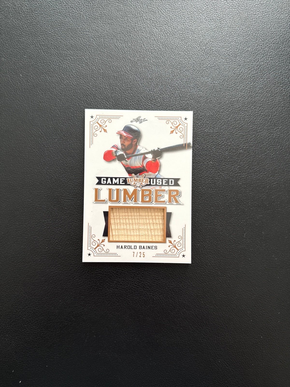 7/25 Harold Baines GAME USED LUMBER