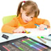 185 Pieces Double Sided Trifold Easel Art Set, Drawing Art Box with Oil Pastels,