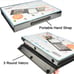 185 Pieces Double Sided Trifold Easel Art Set, Drawing Art Box with Oil Pastels,
