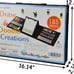 185 Pieces Double Sided Trifold Easel Art Set, Drawing Art Box with Oil Pastels,