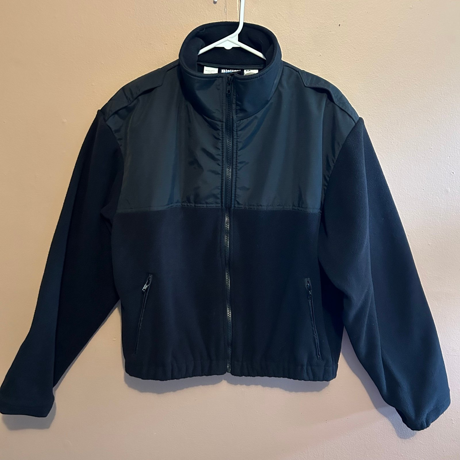 Bauer 4650 Softshell Fleece Jacket Coat Black Medium Police Firefighter Uniform