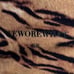 WeWoreWhat Brushed Nylon Tiger Chain Bike Short in Tan