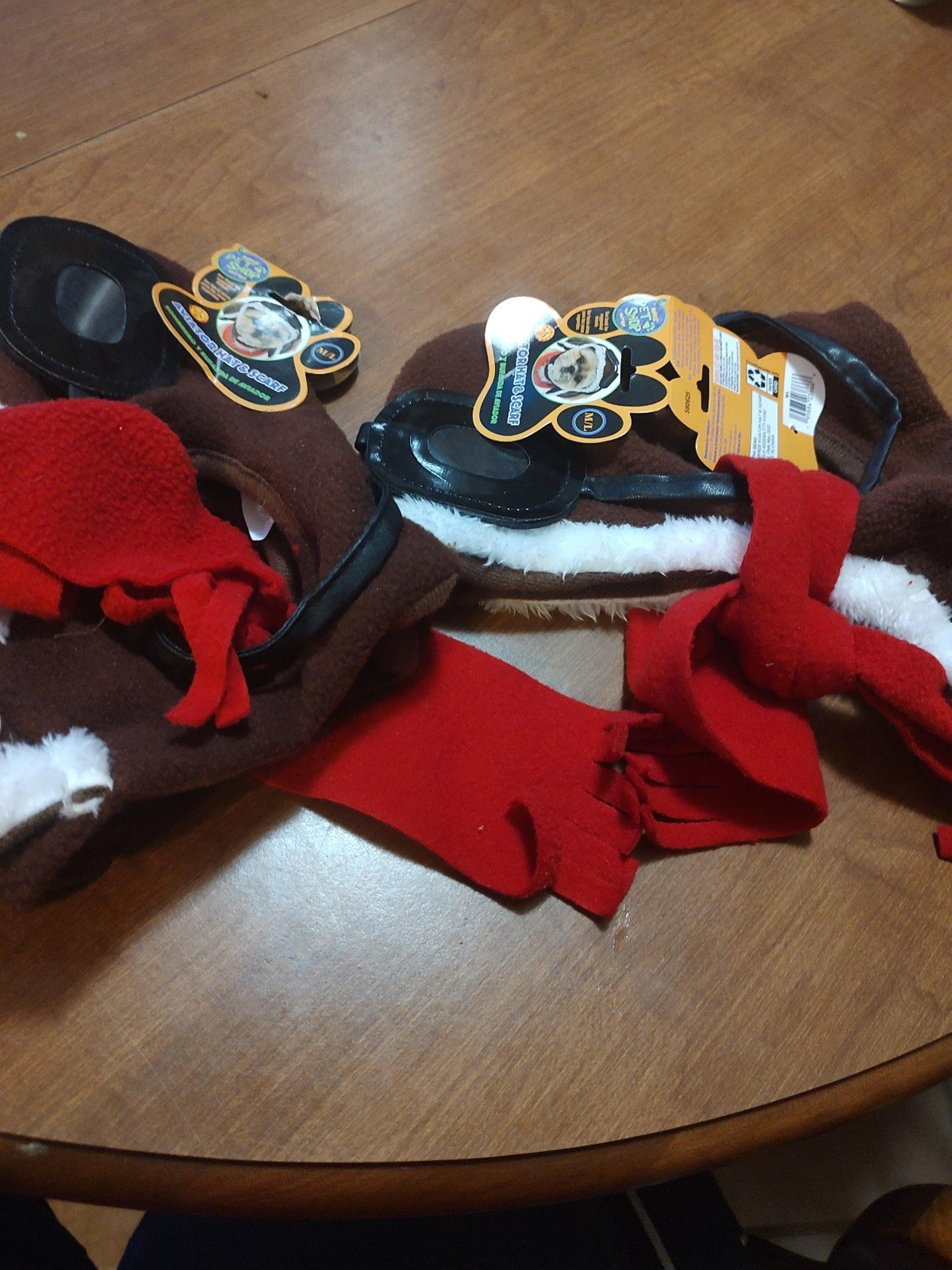 Two Pet Shop Aviator Hat & Scarf size M/L