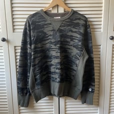 Todd Snyder x Champion Green Camo Sweatshirt LongSleeve Pullover Men's Size M
