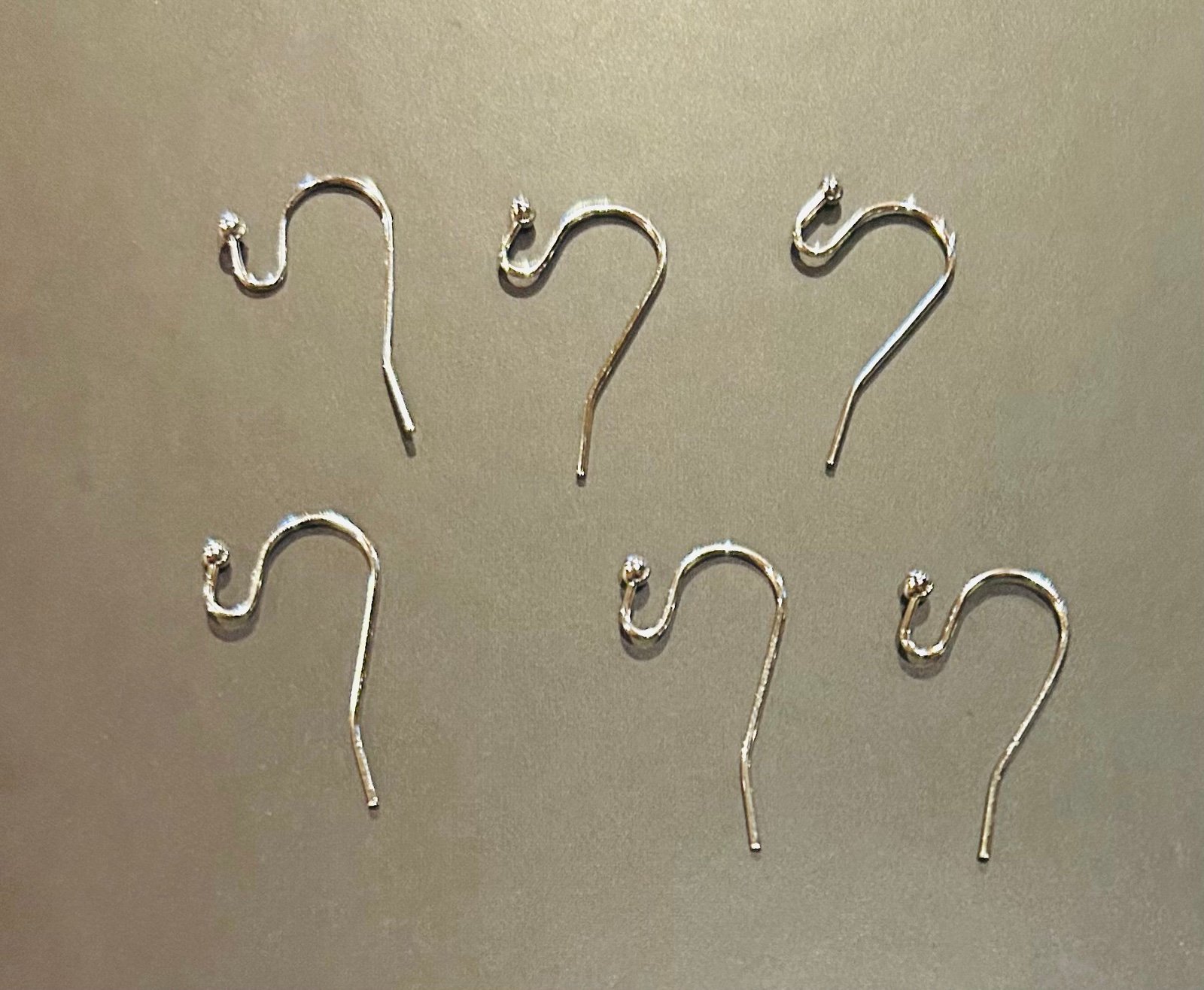 100 pieces 925 sterling silver earring hooks for jewelry making