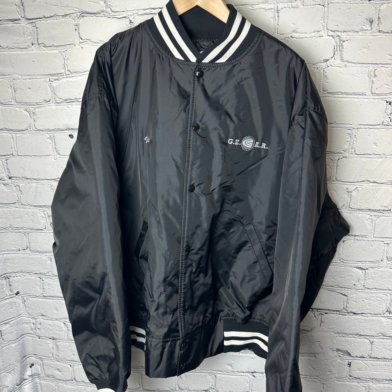 Game Sportswear Jacket Brown Sheen Size 3X Long Sleeve Blank Coat Usa Made