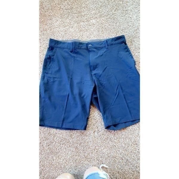 Burnside Men's Chino Golf Shorts Size 38 Blue Athletic Fit Casual