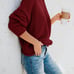 Womens Turtleneck Oversized Sweaters Batwing Long Sleeve Pullover MEDIUM