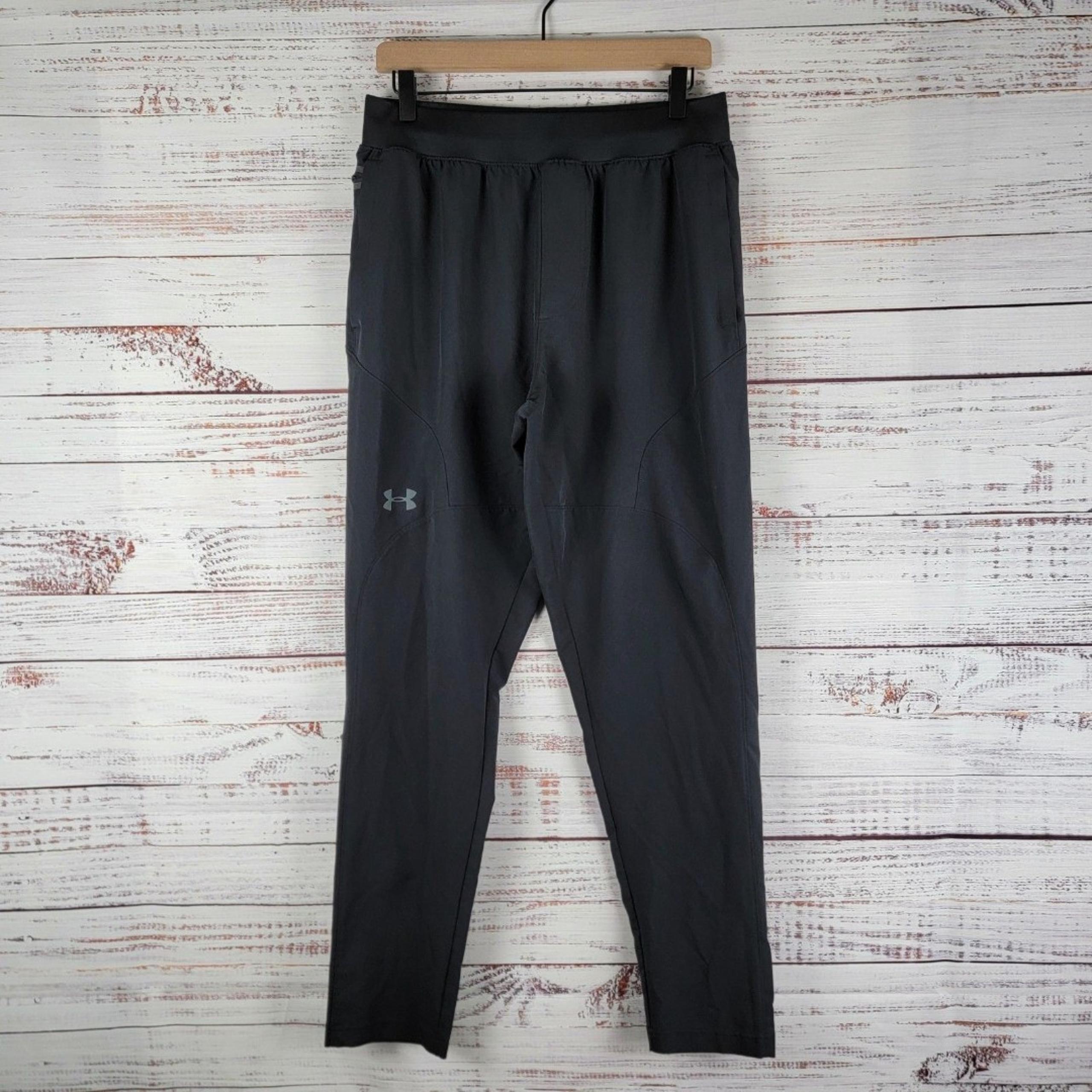 Under Armour Pants Mens Large Black Unstoppable Jogger Fitted 1352028