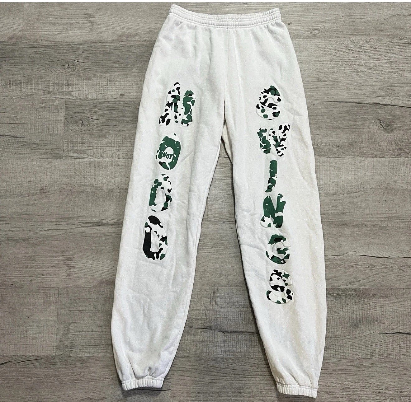 Mood Swings Sweatpants Men’s Small Not In Mood Cow Print Spell Out Heavy Cotton