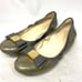 Cole Haan, size 6B (23 cm), khaki, ribbon, flat.