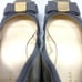 Cole Haan, size 6B (23 cm), khaki, ribbon, flat.