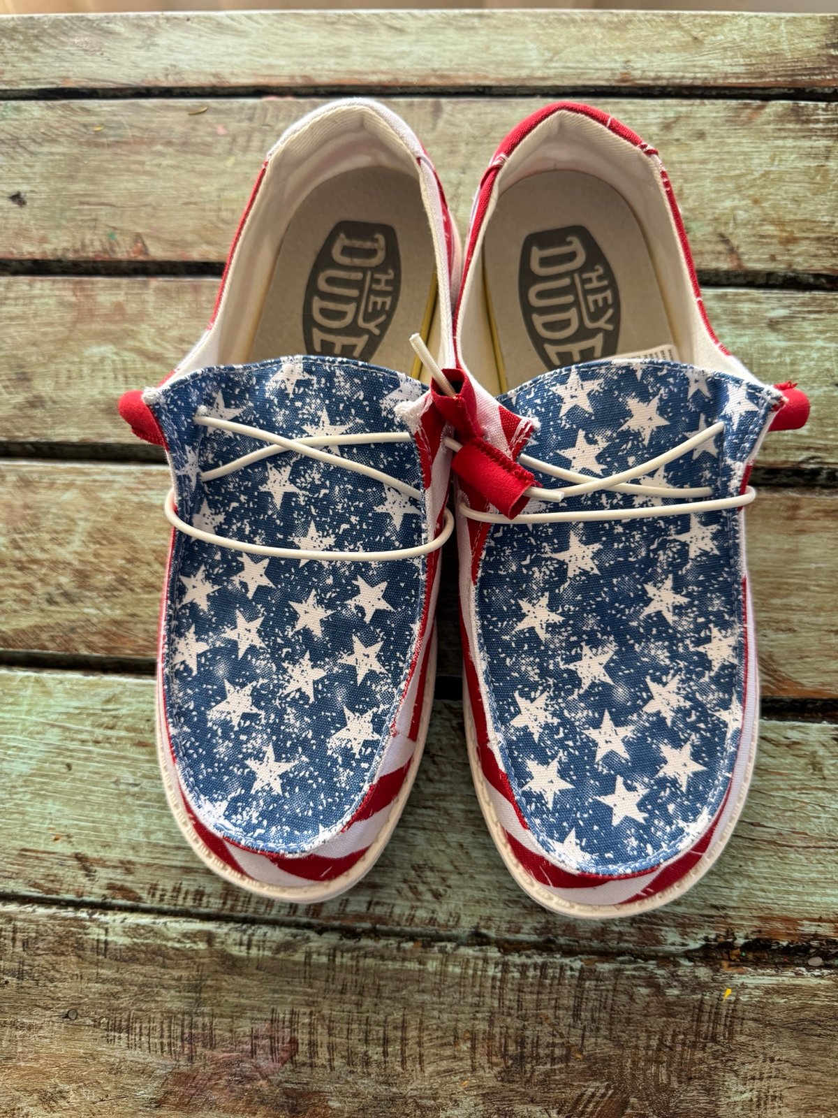 American flag Hey Dudes