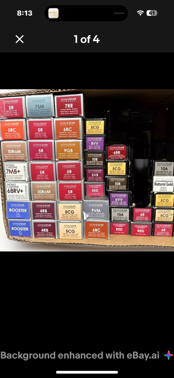 Lot Of 42 KENRA Permanent & Demi Permanent Hair Colors. Great Price