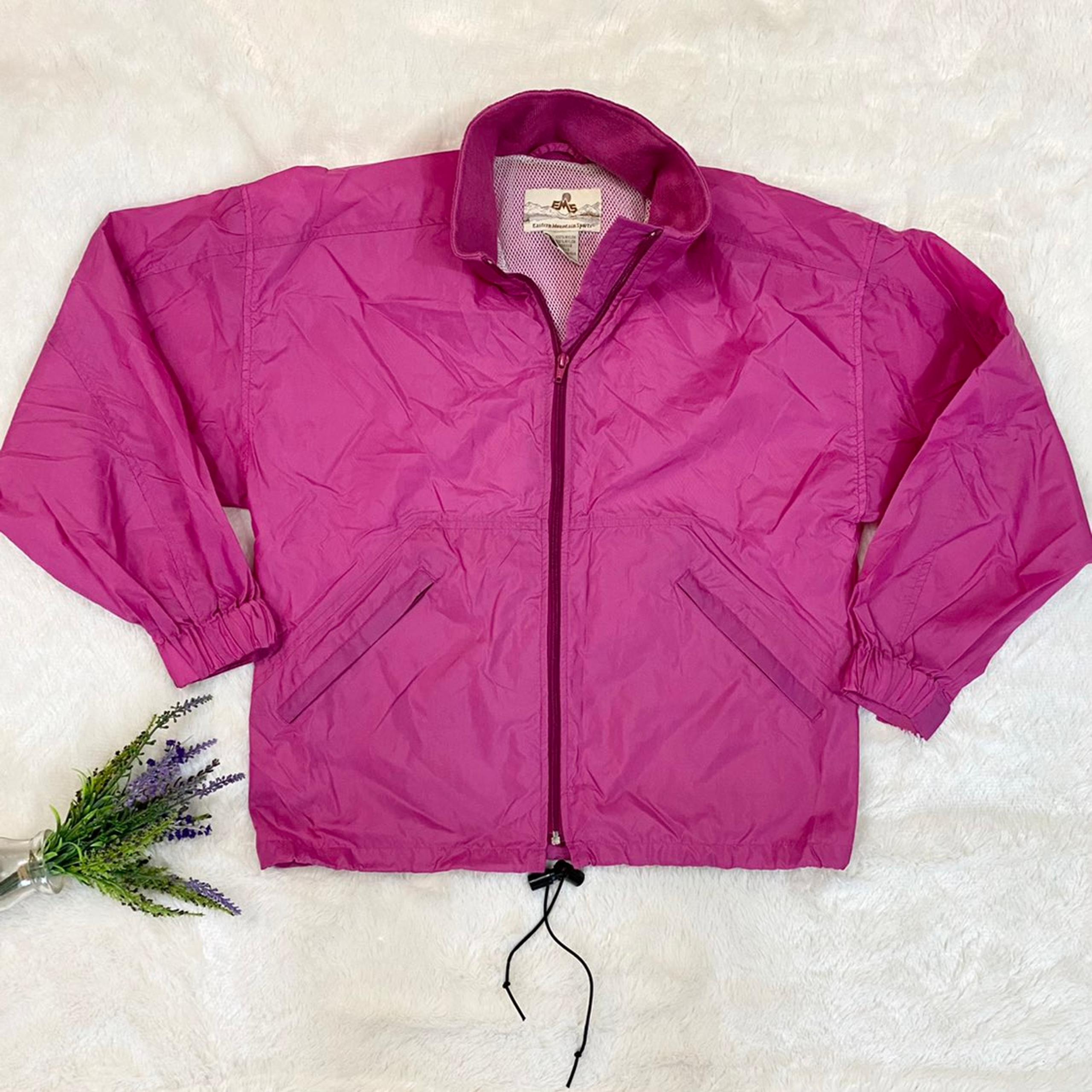 Vintage 90s EMS pink windbreaker jacket - Eastern Mountain Sports