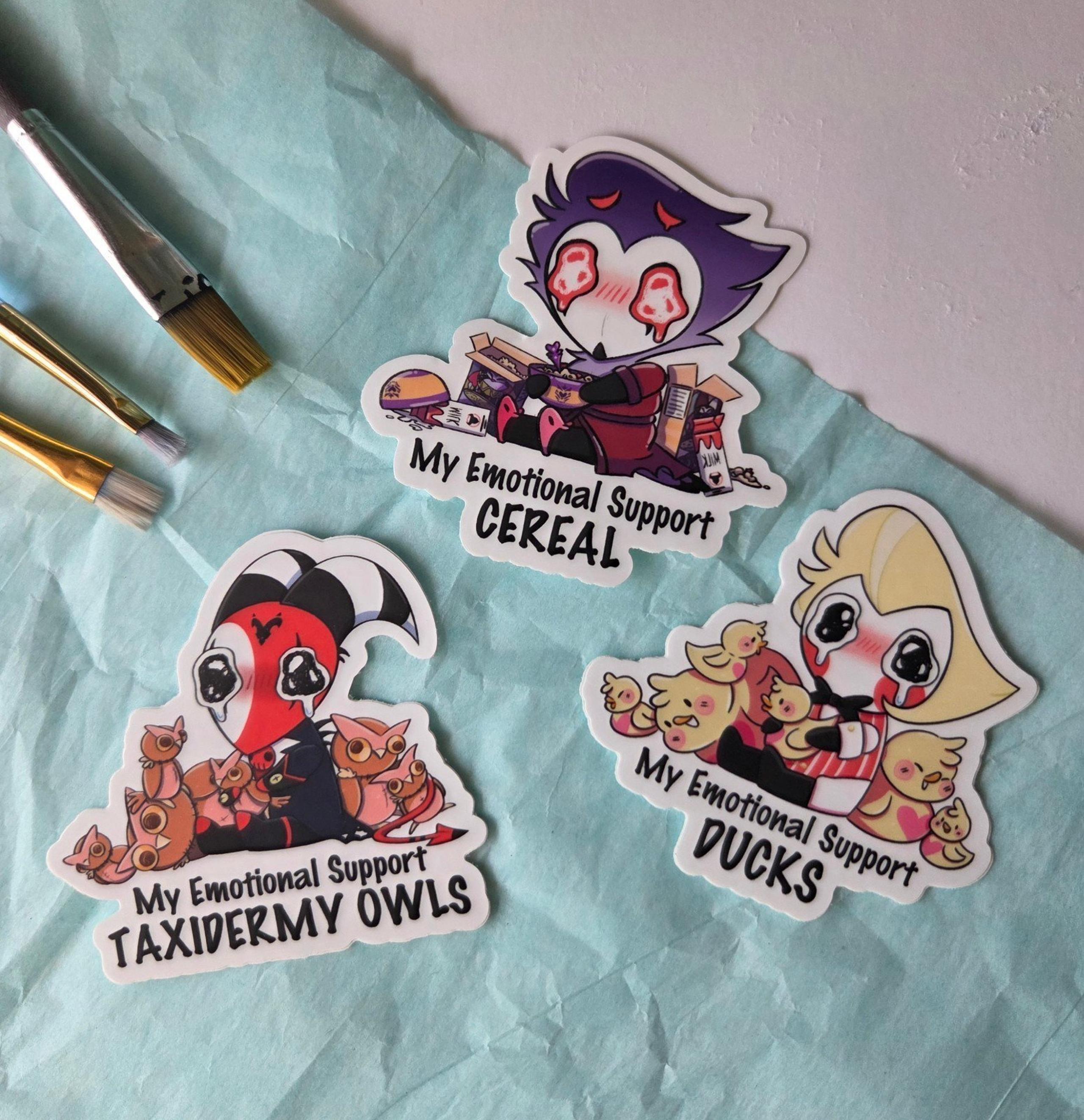 Emotional Support vinyl stickers