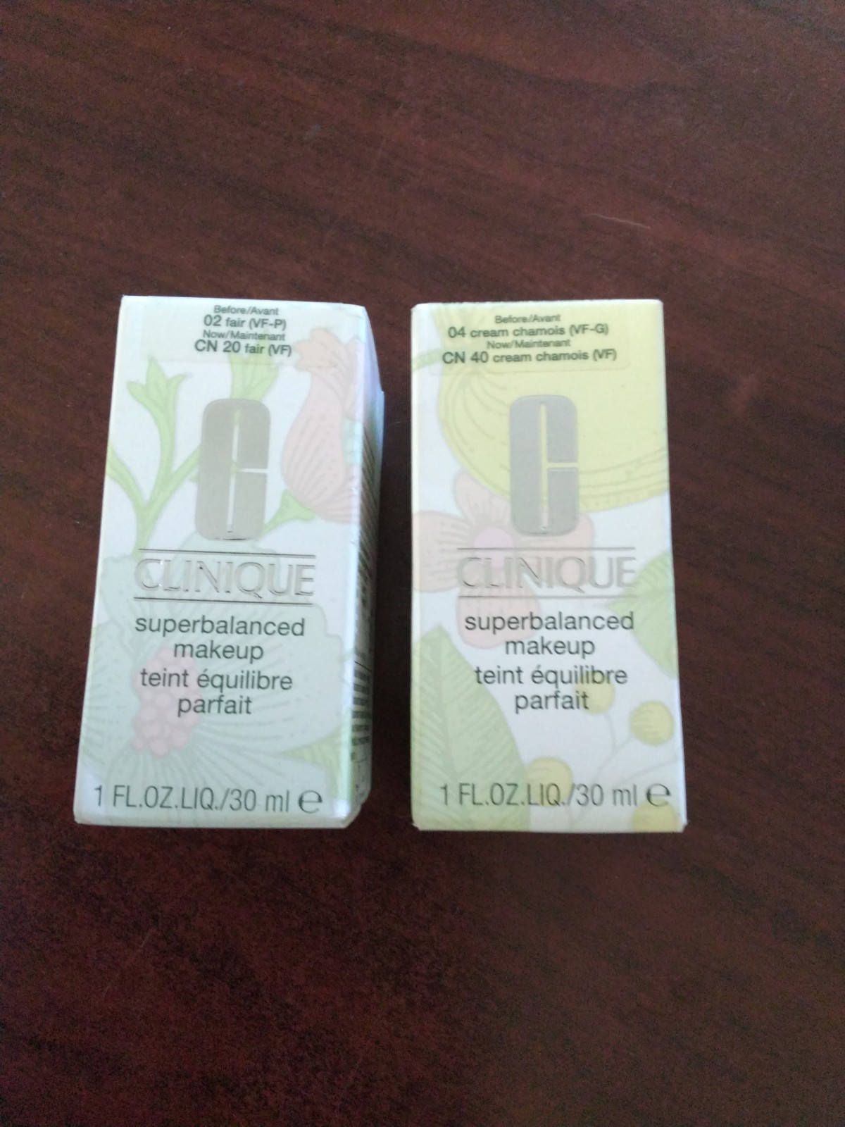 Clinique Bundle Superbalanced Makeup 04 Cream Chamois/02 Fair Nwt