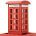 NEROSUN Wooden Hanging Wild Bird Feeders for Outside, Red British Phone Booth Bi