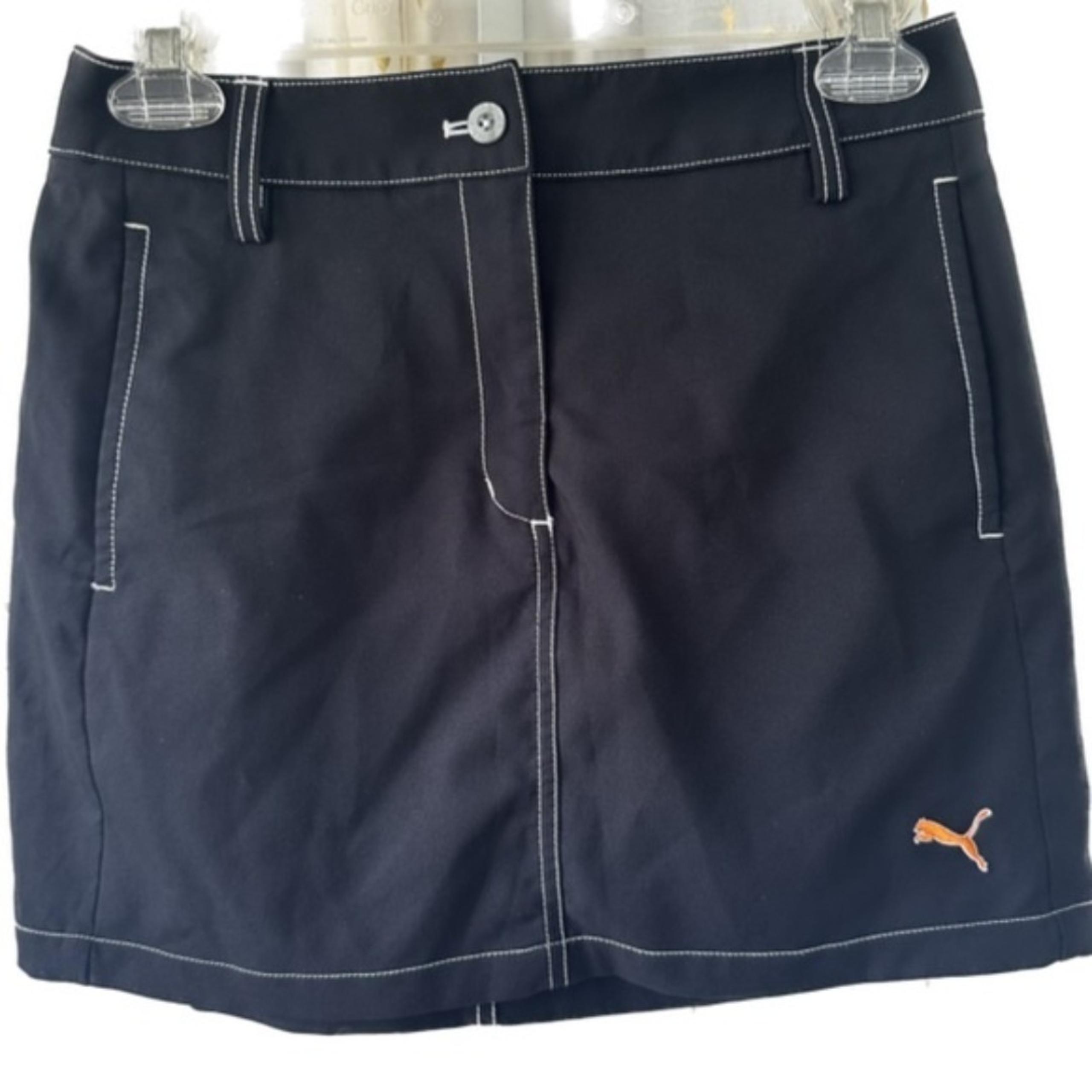 Puma Sports Lifestyle Women's Black Athletic Wear Leisure Sporty Skirt Pockets S