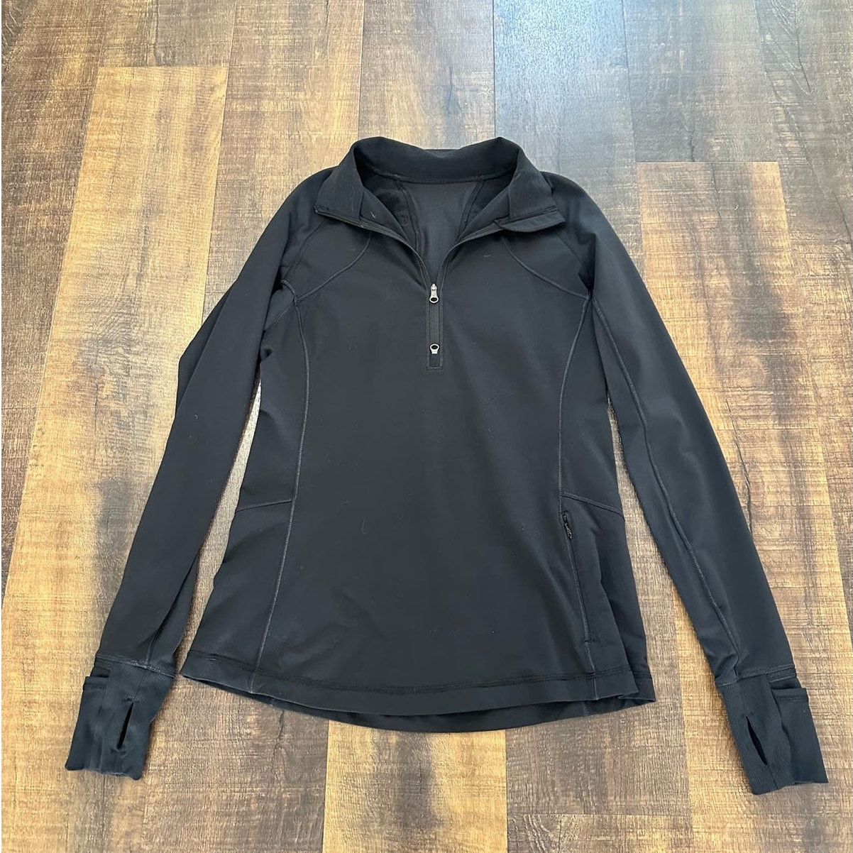 Lululemon Black C5 Half Zip Running Jacket Size 8