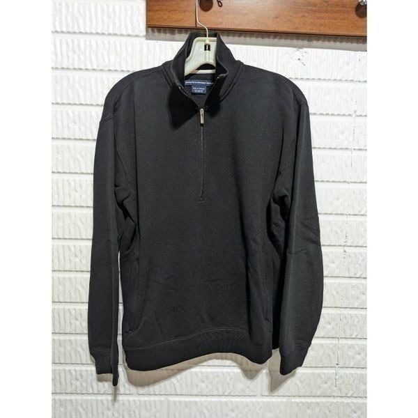 Ralph Lauren Golf Women's Black 1/4 Zip Pockets Long Sleeve Sweatshirt Medium