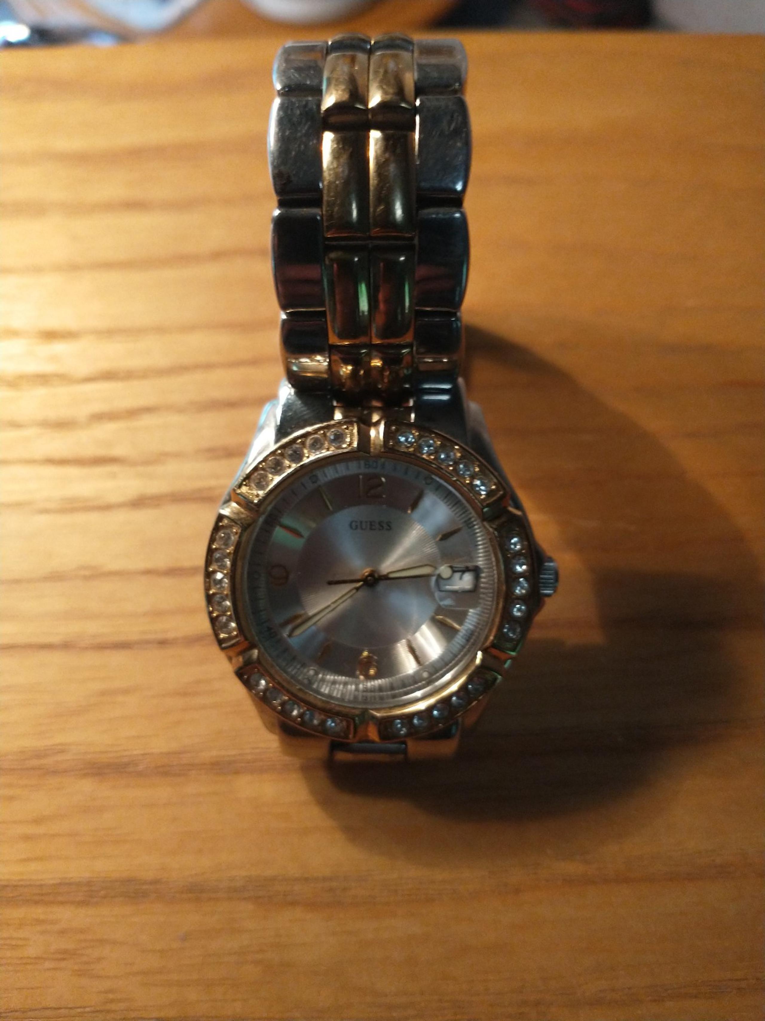 Guess woman's watch with factory studded bezel