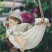 Garden Statue Outdoor Hanging Statue Sleeping Boy Outdoor Hanging Garden