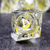 Sage’s Radiant Souls – Sunburst Yellow Liquid Core Sharp Edge Resin Dice Set