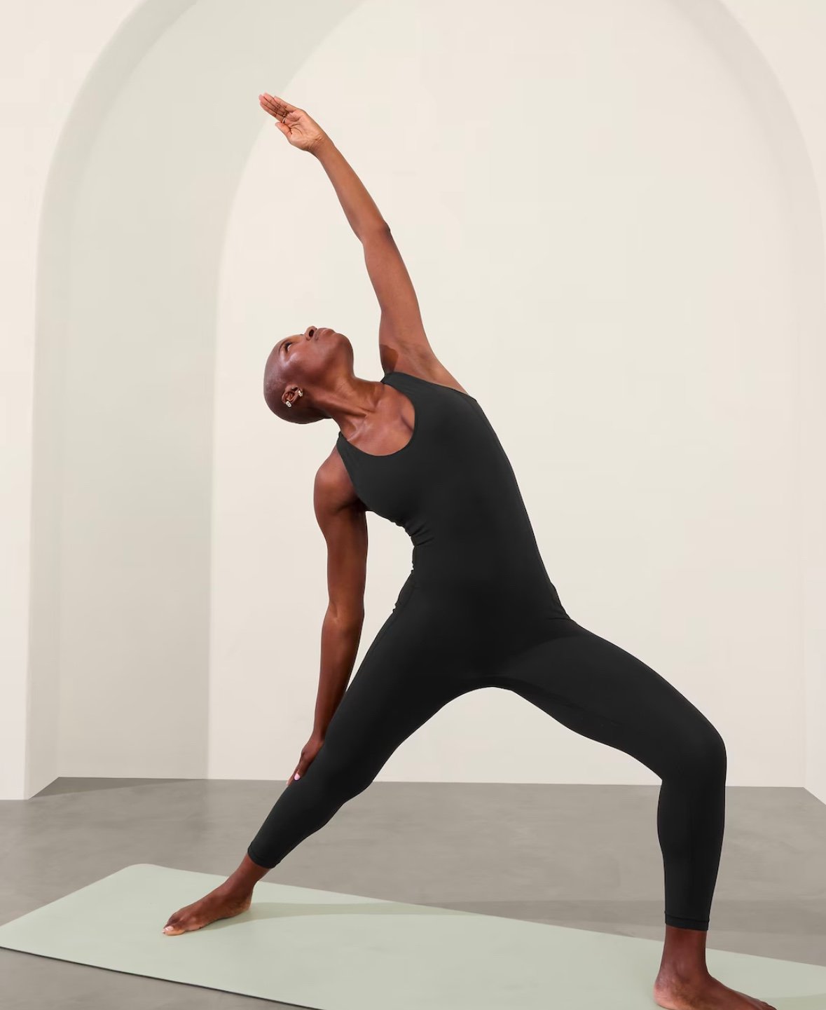 Athleta TRANSCEND 7/8 BODYSUIT Medium ( BLACK) NEW