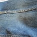 VINTAGE MARLBORO DENIM JEAN JACKET-LEATHER COLLAR-MEN'S SIZE LARGE