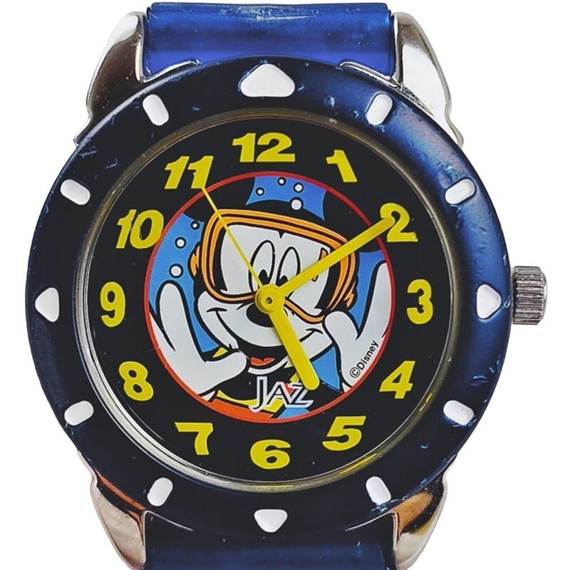 Disney x Jaz Mickey Mouse Scuba Diving Vintage Watch Blue Band