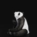 Zen Panda Wine Holder unpainted one color 12067