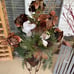 Beautiful!! 44” Glimmer XL Stand & Gold Poinsetas Arrangement